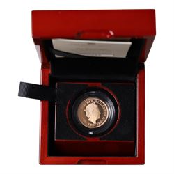 Queen Elizabeth II 2022 gold proof full sovereign coin, cased and boxed with certificate 
Notes: the last sovereign produced in the reign of Queen Elizabeth II