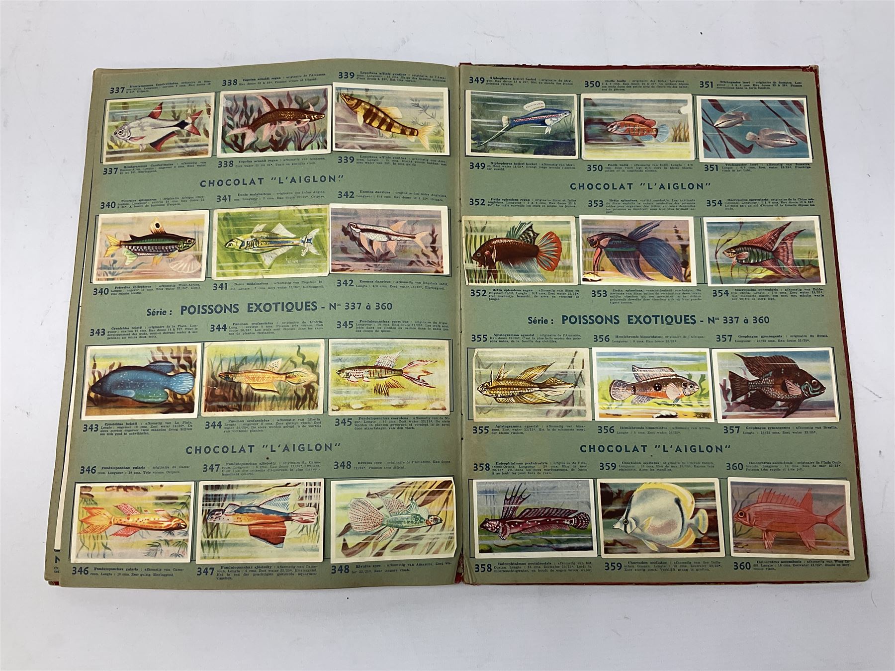 Magnus Laurie: The West Riding Territorials in the Great War. 1920: German Haus Neuerburg cigarette card album entitled Der Bunte Rock depicting 19th century military uniforms; French Chocolat Aiglon trade card album including some military costumes; and a cigarette card album, some of military interest (4)