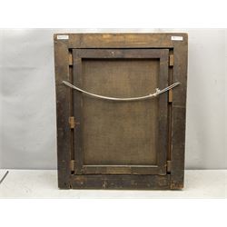 English School (Mid 19th century): 'Capt. Mark Weighill of the Brig Aid of Whitby' half length portrait holding a telescope, oil on canvas unsigned, original title label verso dated 'Sept. 1844 aged 32', 59cm x 46cm
Notes: the 181 ton Brig 'Aid' was built by Pickersgill & Miller of Sunderland but not until 1856. The vessel was initially owned by Gideon Smales of Whitby & later became owned by Isaac Seymour of Runswick near Whitby