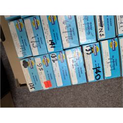 Large collection of HO scale Athearn kit built rolling stock, boxed