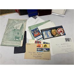 Two late 19th/early 20th century scrap books predominantly stocked with newspaper cuttings of East Yorkshire and Holderness interest, but one also with pen/ink sketches and autographs; approximately one-hundred First day Covers 1965-76 including First Light of Concorde etc; and other ephemera