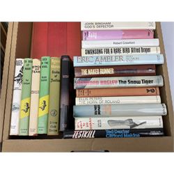 Collection of crime books including some Collins Crime Club editions and other books, in two boxes 