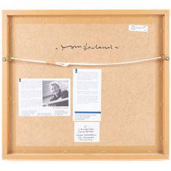 Tom Harland (Yorkshire 1945-2012): 'August Thunderstorm over Bransdale', oil pastel on board signed, titled verso 19cm x 25cm 