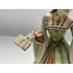 Royal Doulton limited edition Lady Jane Grey figure, HN3680, 2621/5000, H21cm