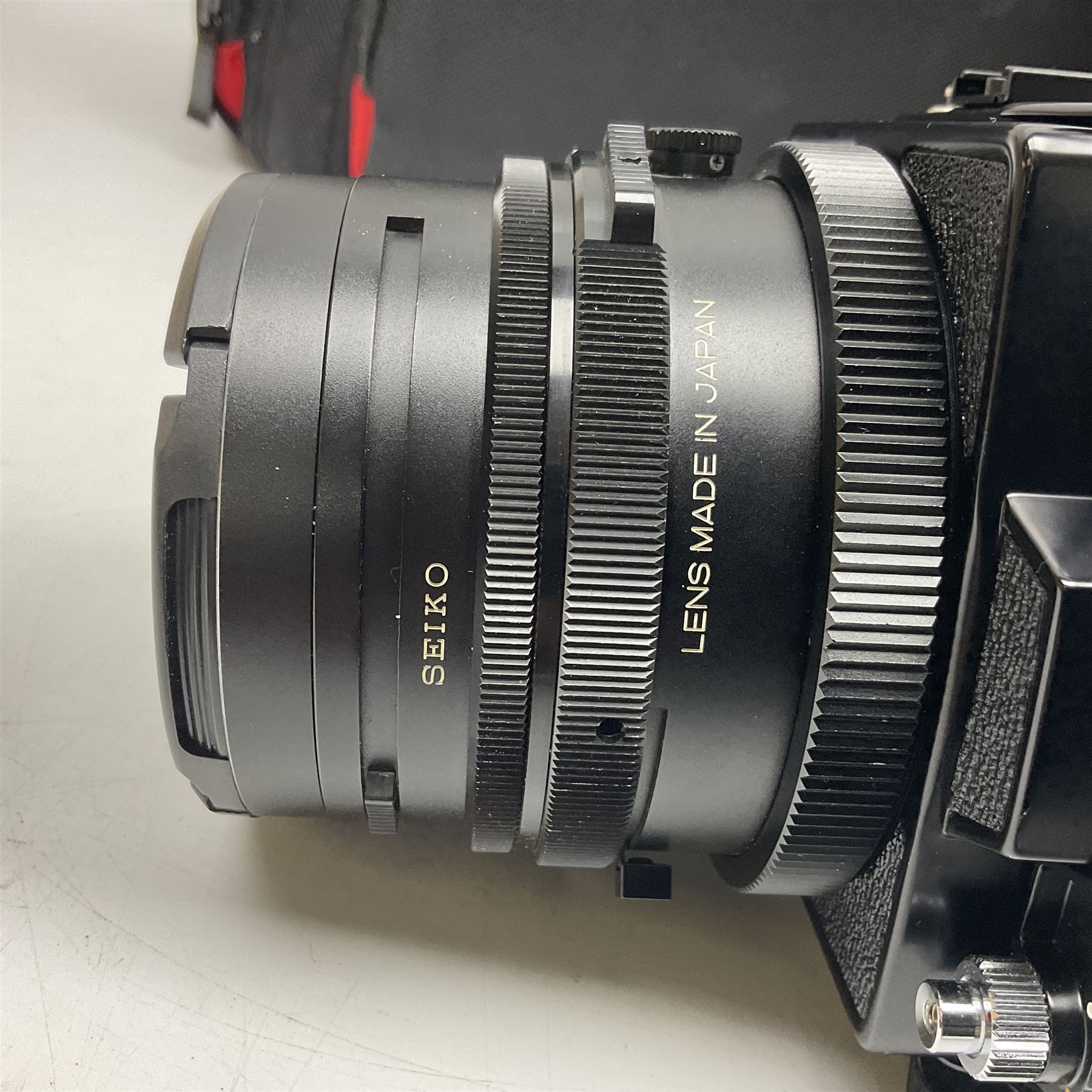 Mamiya RB67 Pro-S camera body, serial no. C559634, with 'Mamiya - Sekor C 1:3.8 f=90mm' lens, serial no. 75999, Mamiya RB 6x8 Pro-S 120 Roll Film Holder and Mamiya Polaroid back holder, with carry case and original boxes 