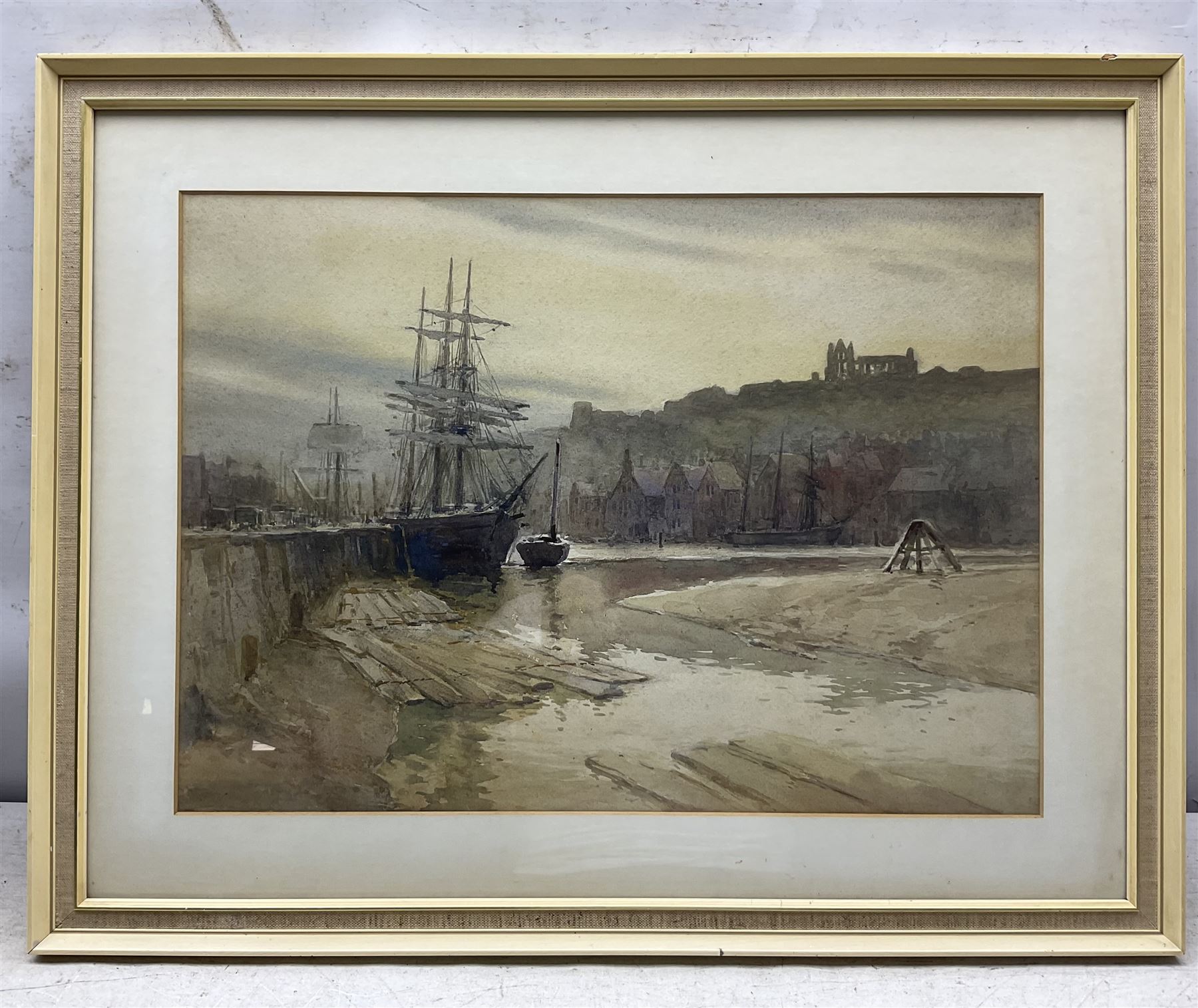 Harry Wanless (British c1872-1934): Sailing Vessels in Whitby Harbour, watercolour unsigned 34cm x 47cm
Provenance: direct from the artist's family, part of a collection never previously seen on the market
