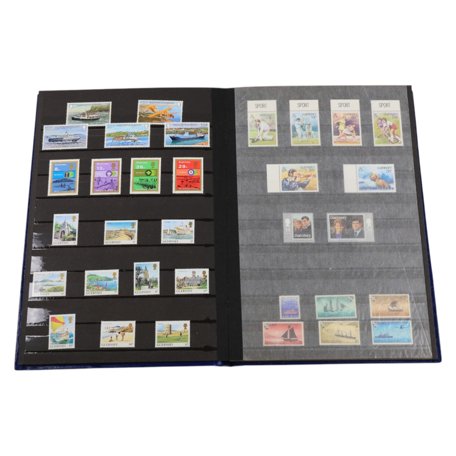 Mostly Great British stamps, including a small quantity of mint decimal, etc, in one box