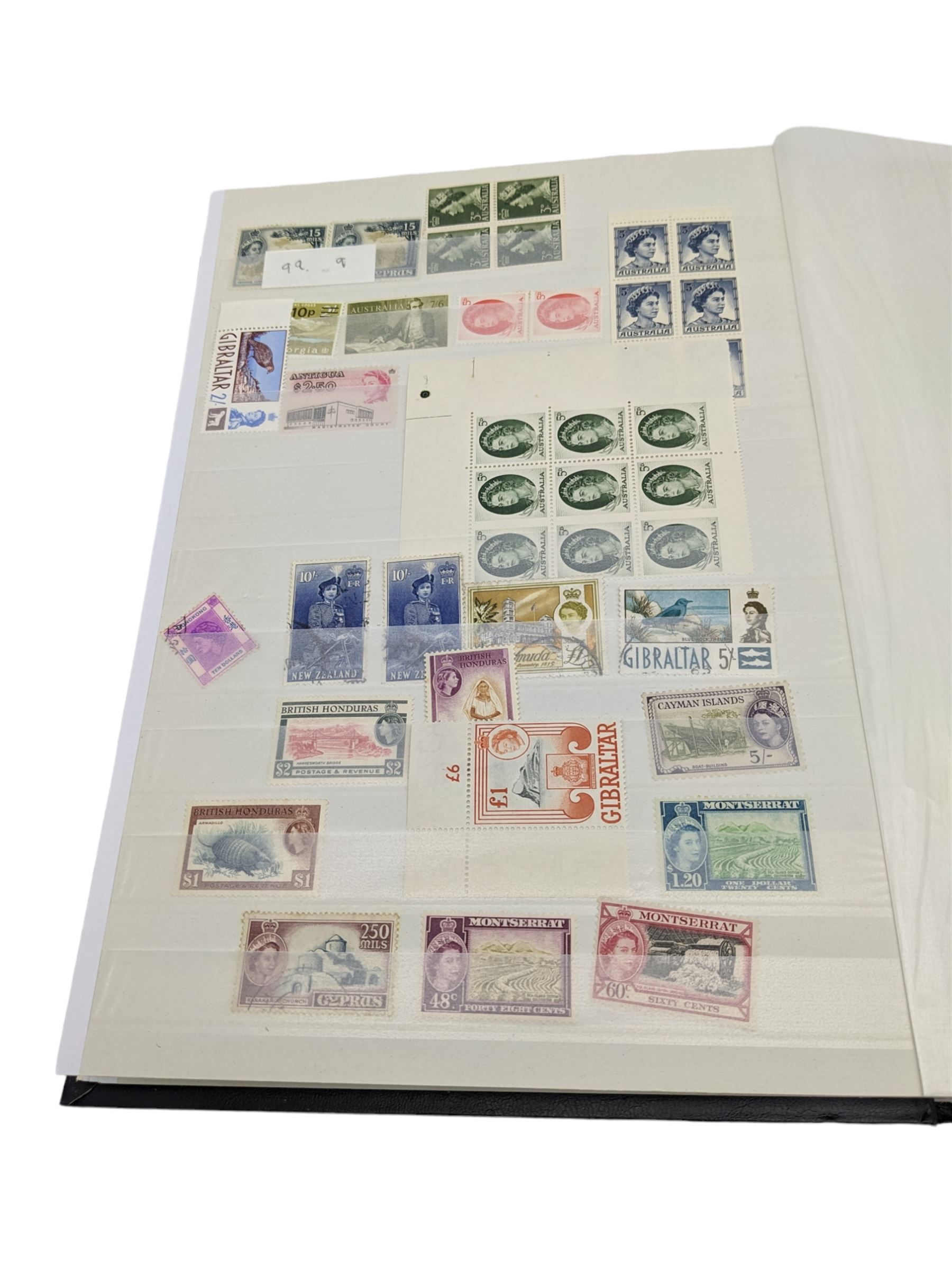 World Stamps including Seychelles, Southern Rhodesia, Sudan, Cyprus, Bermuda, Queen Victoria Canada, King Edward VII Straits Settlements etc, mixture of mint and used values, housed in a black stockbook