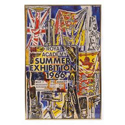 After John Bratby (British 1928-1992): 'Royal Academy Summer Exhibition 1966', chromolithograph poster 75cm x 50cm