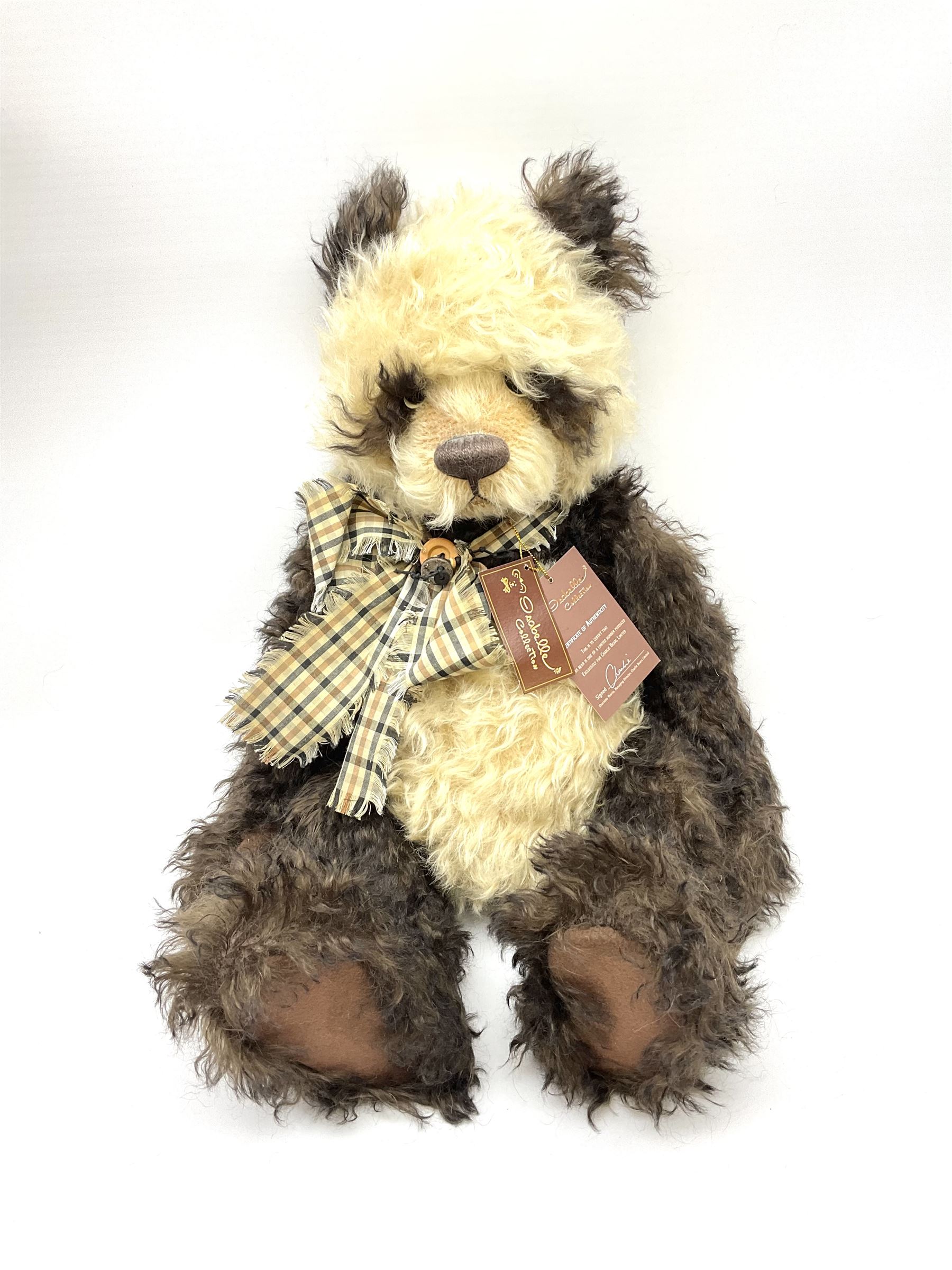 Charlie Bears Isabelle Collection limited edition teddy bear 'Mr. Widget' No.139/150 H55cm, with certificate and tag in red carry bag