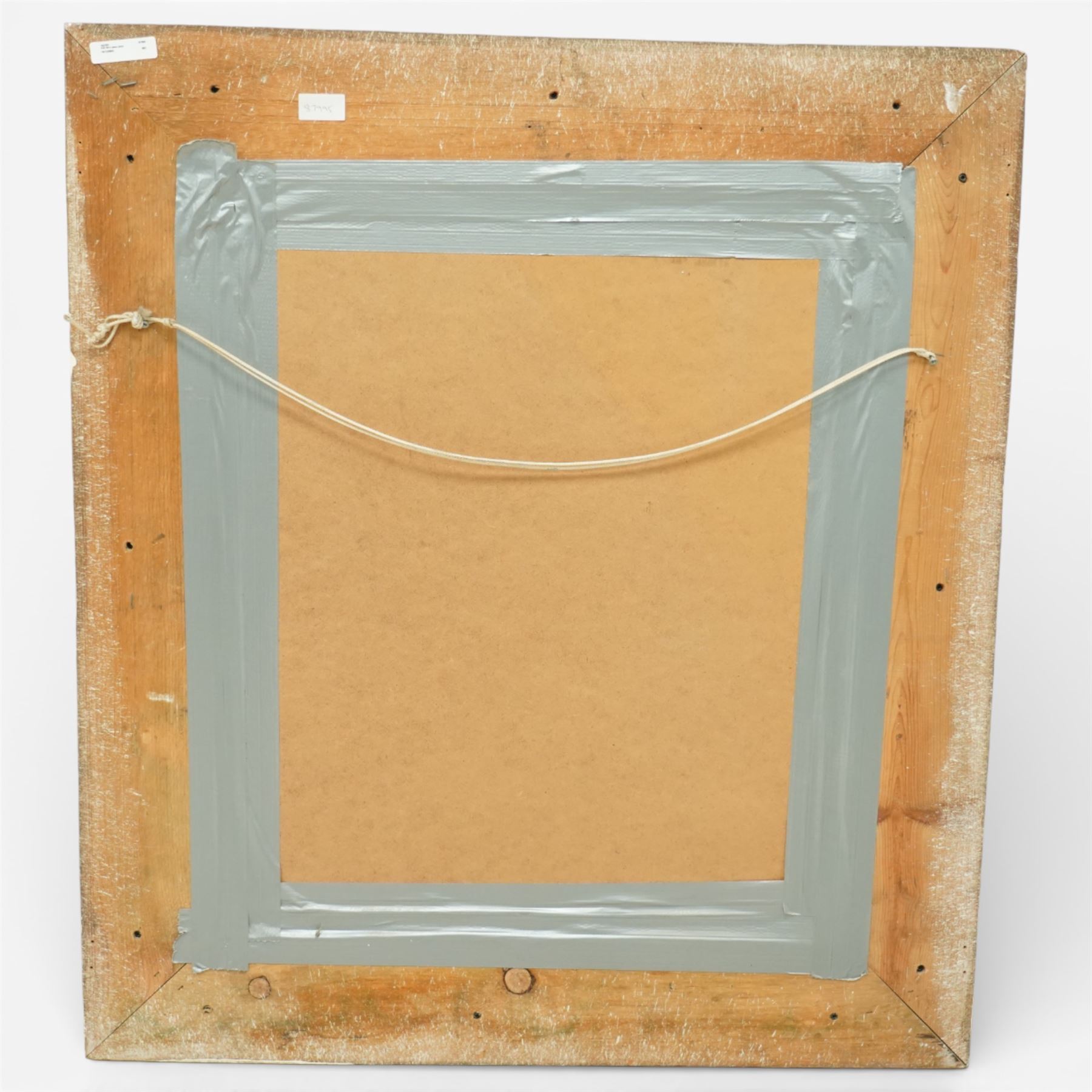 Rococo revival style giltwood and gesso wall mirror, the rectangular frame with layered mouldings, the main frieze carved with scrolling acanthus leaves and stylised floral detail, the inner edge enriched with bead-and-reel moulding, enclosing a rectangular mirror plate