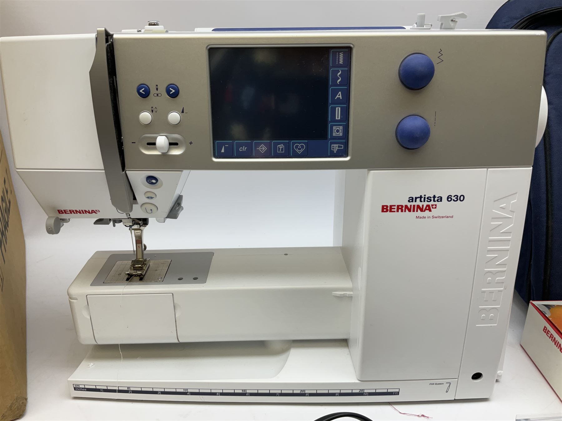 Bernina 'Artista' 630 computerised sewing machine with stitch regulator, carrying case, instruction booklet and accessories, in original box