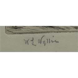William Lionel Wyllie RA (British 1851-1931): The Belfast Herring Fleet, dry point etching signed in pencil 22cm x 29cm
