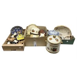 Collection of Beswick figures, to include Highland cattle family group, Belted Galloway cow, Palomino Connoisseur Sunburst, together with other ceramics, in three boxes
