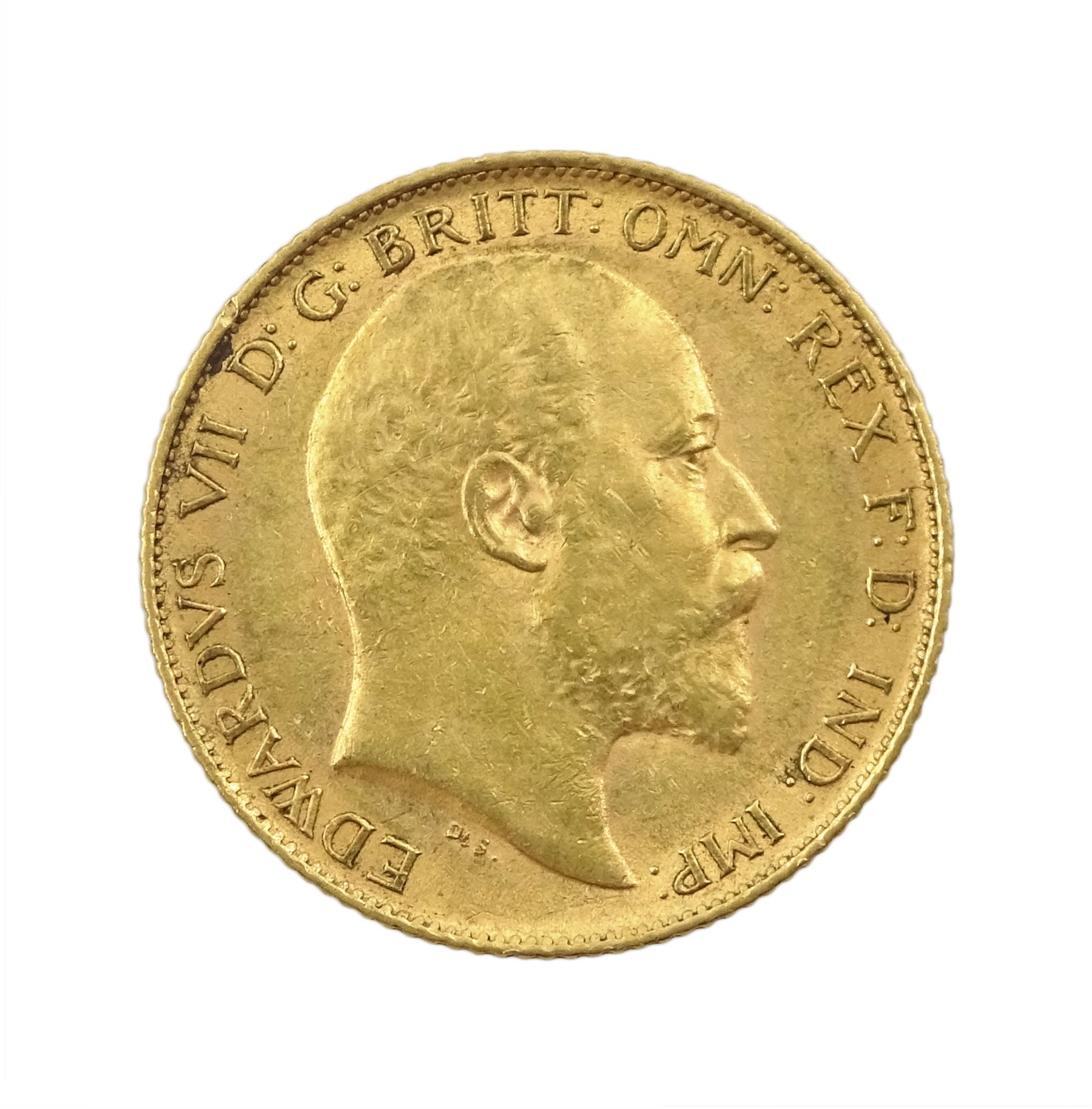 King Edward VII 1907 gold half sovereign coin