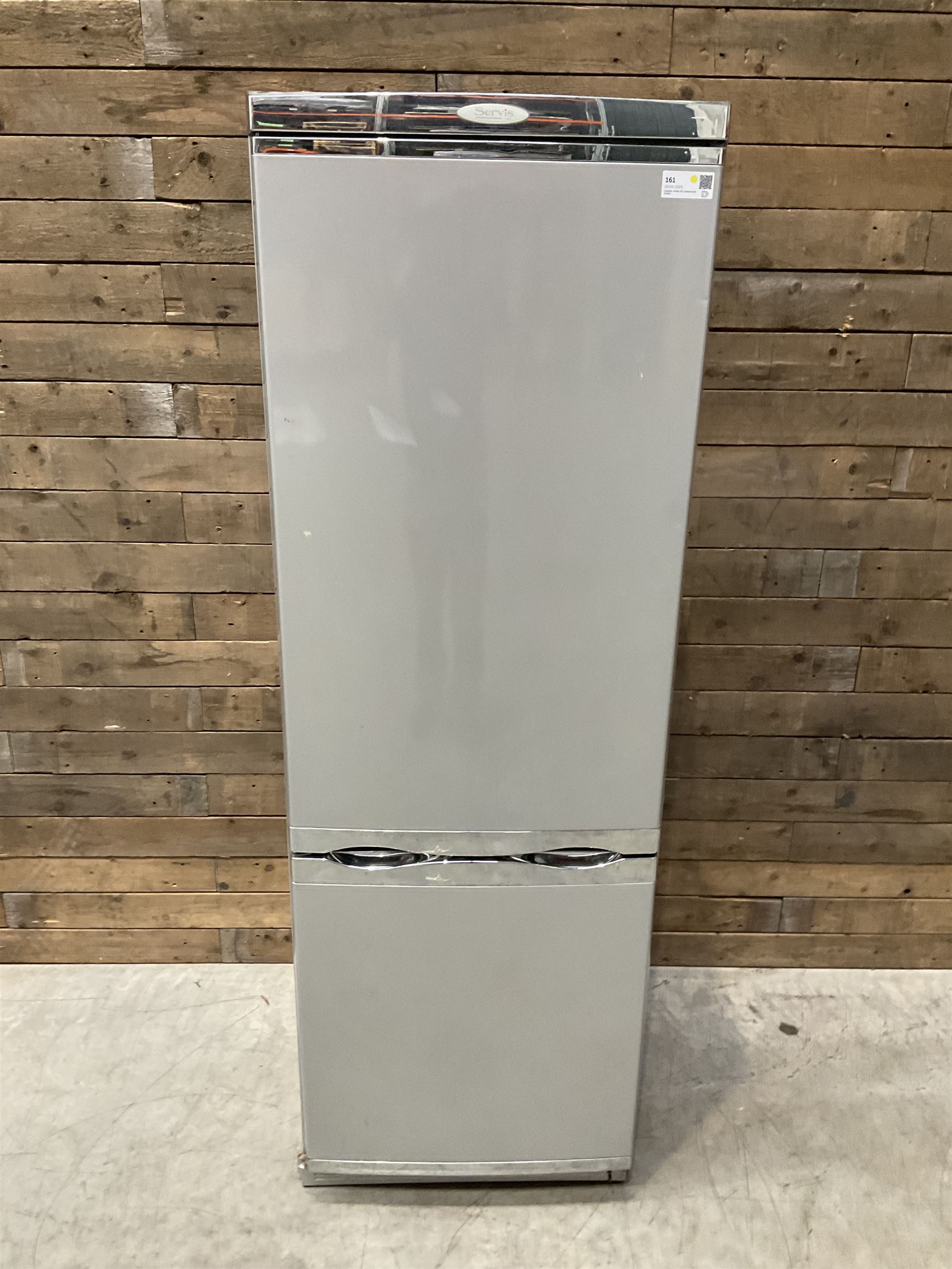 Servis fridge freezer, silver and grey finish