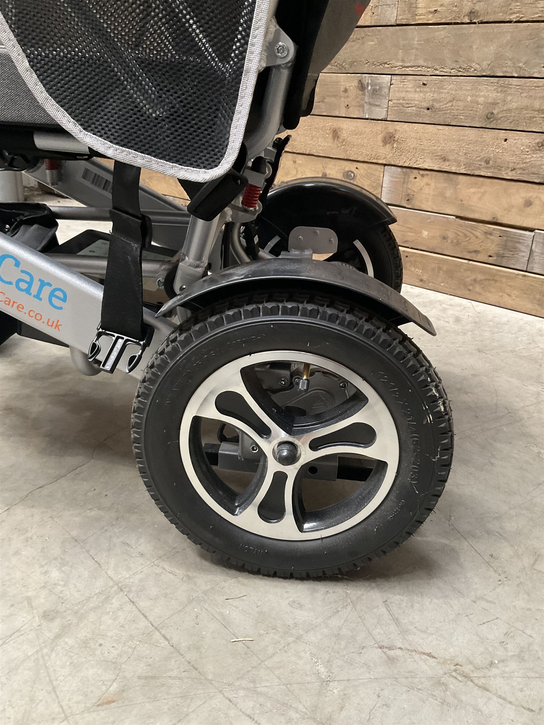 BC-EA8000 Electric Wheelchair Lightweight Foldable Electric Wheelchair, Portable Electric Wheelchair, with two batteries charger tools and remote.