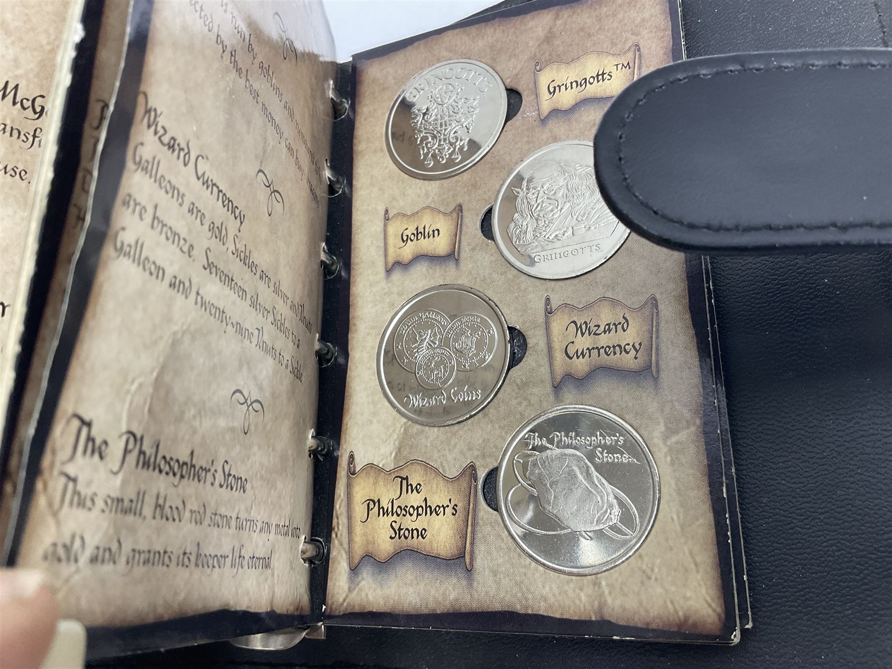 Harry Potter 'Gringotts Savings Book Coin Collection', various commemorative crowns, pre-decimal coinage, United States of America one dollar banknote etc