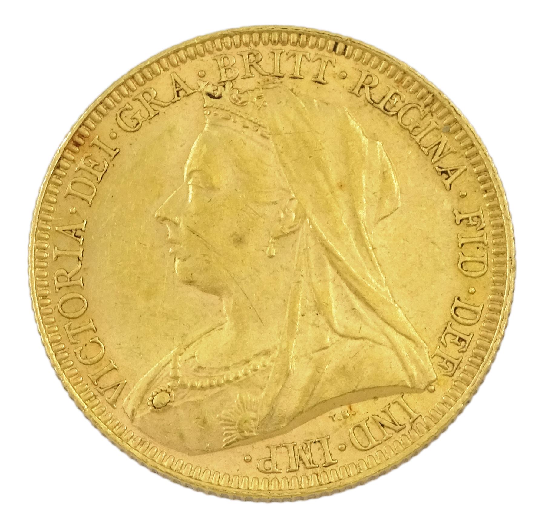 Queen Victoria 1893 gold full sovereign coin