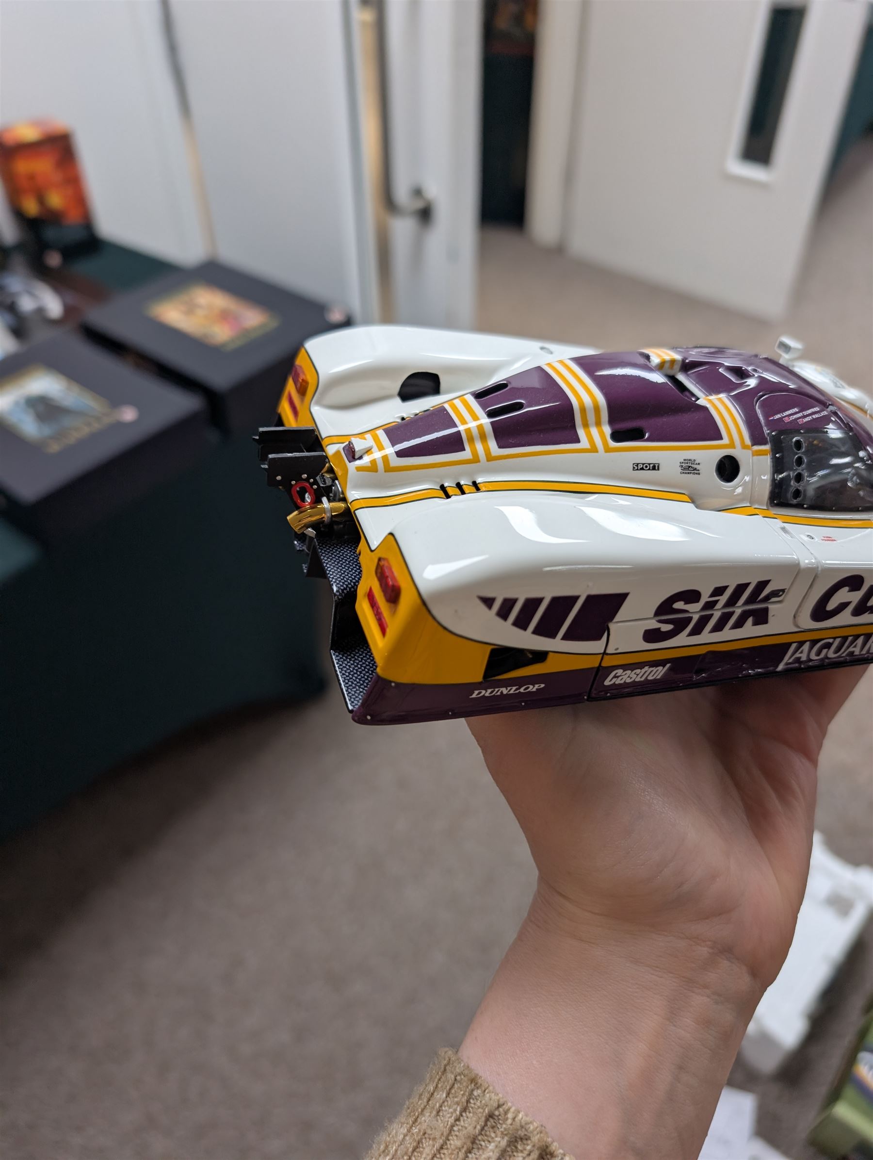 Motorbox Exoto 1988 Jaguar XJR-9LM #2 in Silk Cut livery, driven by Johnny Dumfries/Jan Lammers/Andy Wallace, boxed