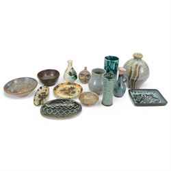 Celtic pottery Newlyn, bowl, dish and pl