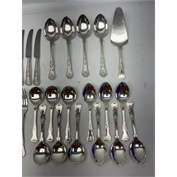 Butler cutlery in Kings pattern, to include six place settings, etc