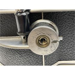 Paillard Bolex H8 RX cine camera body, serial no.195008, with 'Kern Paillard Vario Switar 36EE 1:1,9 f=8/36mm H8 RX' lens, serial no. 955497, in fitted leather carrying case  