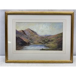 Colin Russell (Middlesbrough 1932-2009): Lake District Landscape, oil on board signed 24cm x 41cm