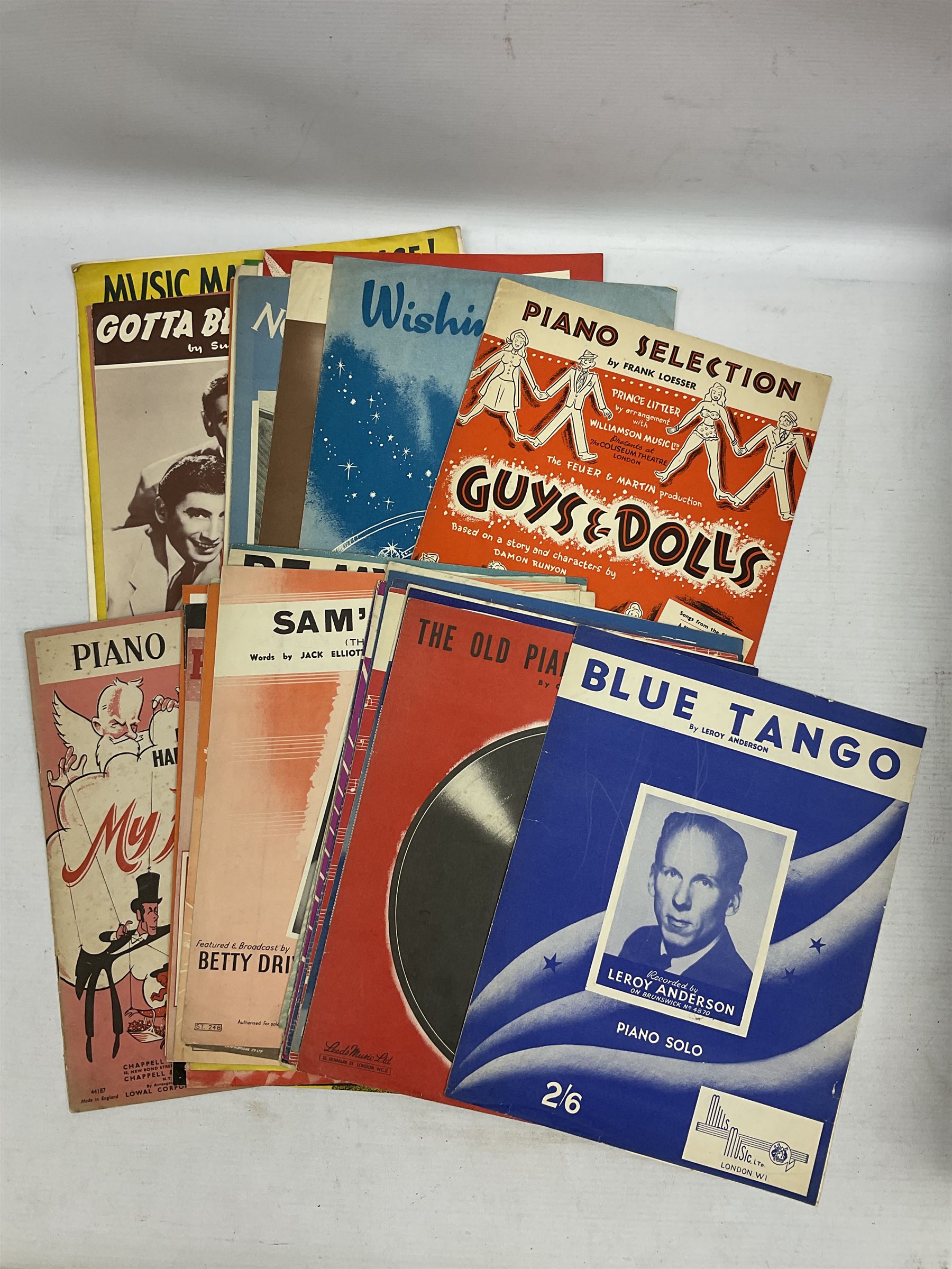Miscellaneous ephemera including large quantity of theatre programmes c1936-2000s, some bearing signatures; 1930s/40s sheet music; film magazines including Screenland 1928, Theatre Arts 1950s, Film Review 1980s/90s etc