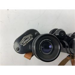 Pair of Hartmann Weltzlar 117 Porlerim 8X30 binoculars, housed in a leather case