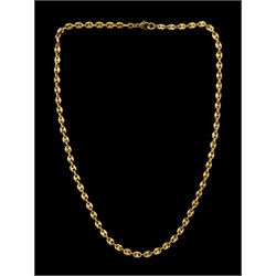 9ct gold anchor link chain necklace, Sheffield import mark 1991