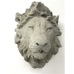  Composite Lion wall mask fountain head, H31cm  