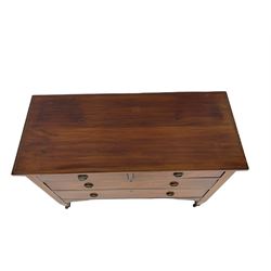 Edwardian inlaid mahogany chest
