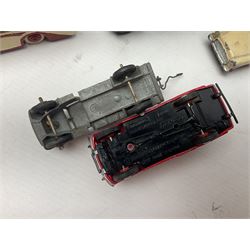 Dinky - sixteen unboxed and playworn die-cast models to include Single Deck Bus, two Atlantean Buses, Ford Transit Van, 10 Ton Army Truck, MGB Sports Car, Telephone Service Van etc 