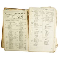 Camden, William - Camden's Britannia Newly Translated into English, published by Edmund Gibson 1695, lacking maps and five various early 18th century volumes 'Don Quixote'