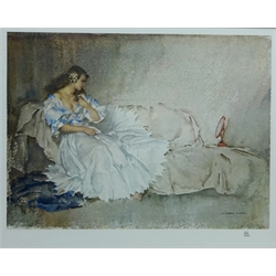  'The Looking Glass', limited edition chromolithograph No.166/850 after Sir William Russell Flint (Scottish 1880-1969) pub. Michael Stewart Fine Art with blind stamp 33cm x 40.5cm  