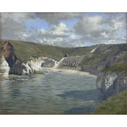 Walter Goodin (British 1907-1992): South Landing Flamborough, oil on board signed 38cm x 46cm