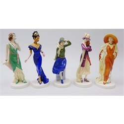  Five Royal Doulton Pretty Ladies figures: Phillipa, Theresa, Julia, Naomi and Eve, as new, boxed (5)  
