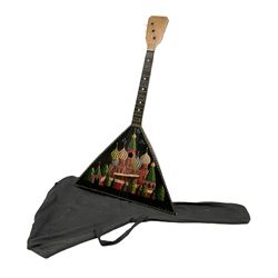 Russian balalaika with six-piece segment