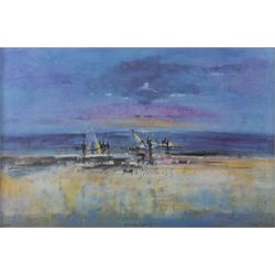 Tina Morgan (British 1952-): 'Evening Light II', limited edition print on canvas signed ti...