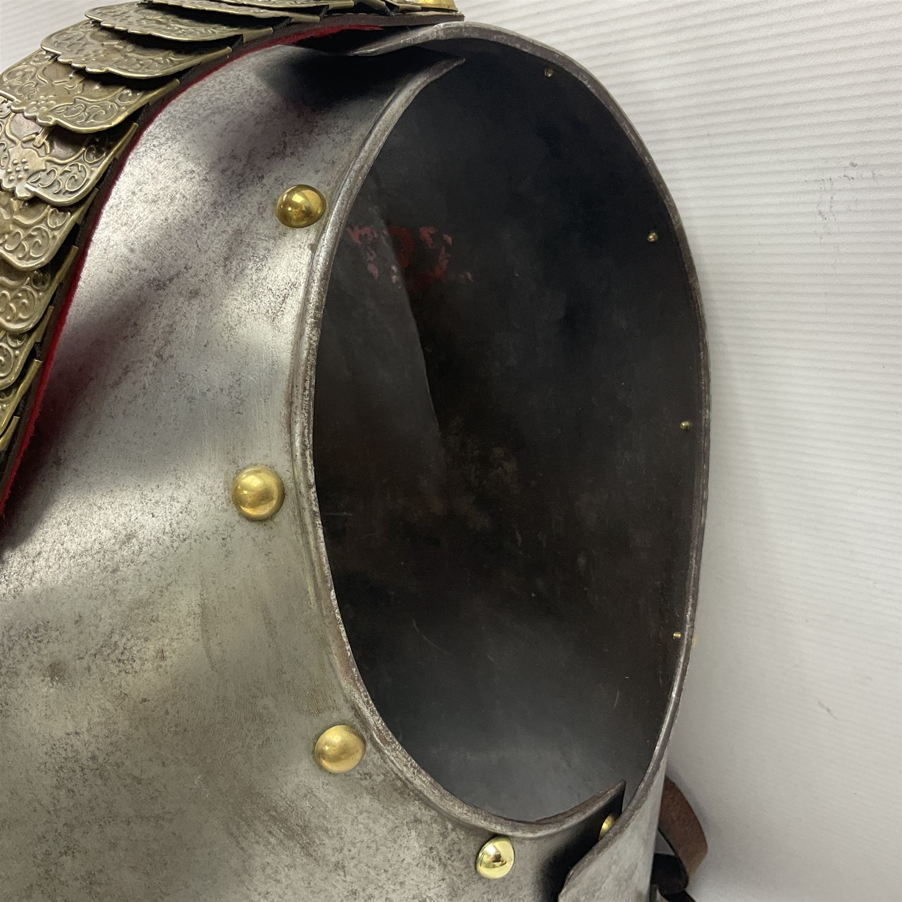 Copy of a Belgian Cuirass breastplate and backplate