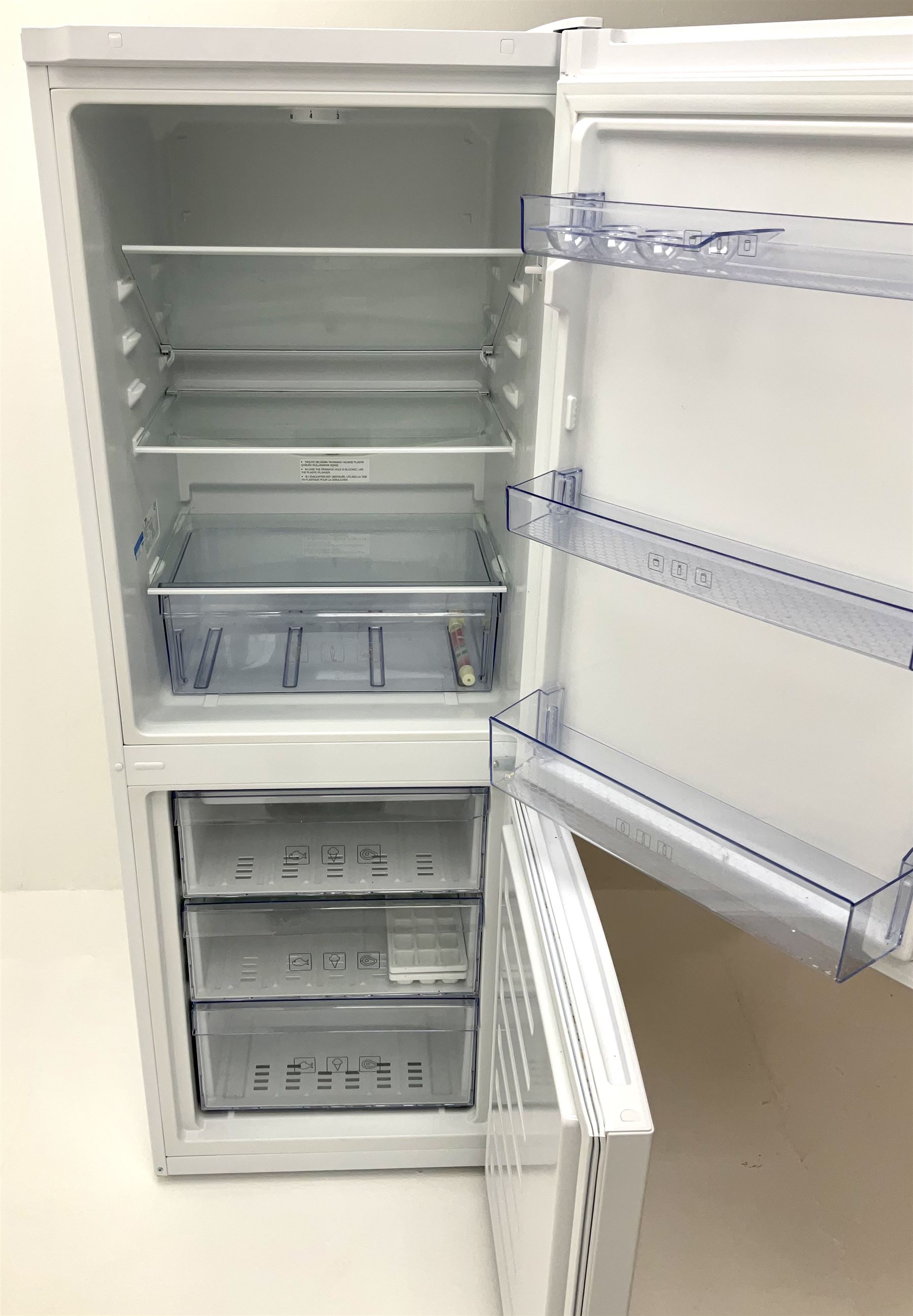 Beko fridge freezer model number CXFG1552W