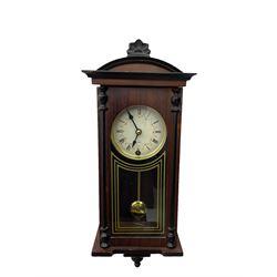 Oak striking mantle clock with a Smiths movement and a 31 day timepiece spring driven wall clock.