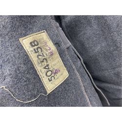 British RAF uniform, including jacket and trousers, modern RAF uniform buttons and a collection of reproduction wartime newspapers