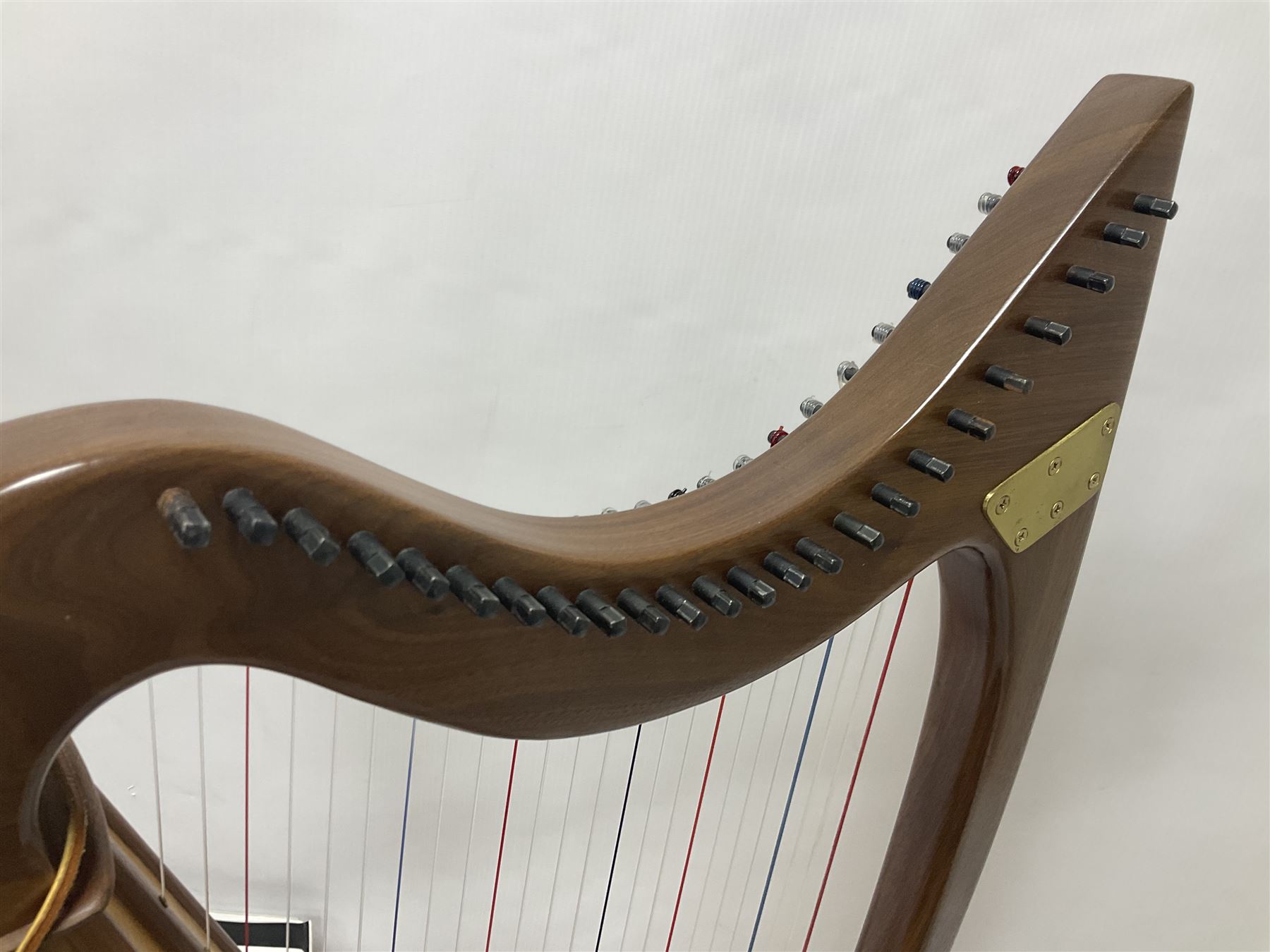 Contemporary 24 string Celtic or Irish Folk Harp with an Ash soundboard and 24 sharpening keys, with three music books, tutorial and DVD In a soft carrying case with tuning key 