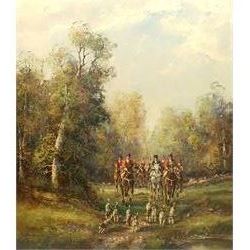 F Kerner (20th Century): The Hunt on a F