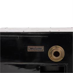 No. 1 Maltese Cross Empire lantern by W. Butcher & Sons together with a brass and black-japanned cine projector
