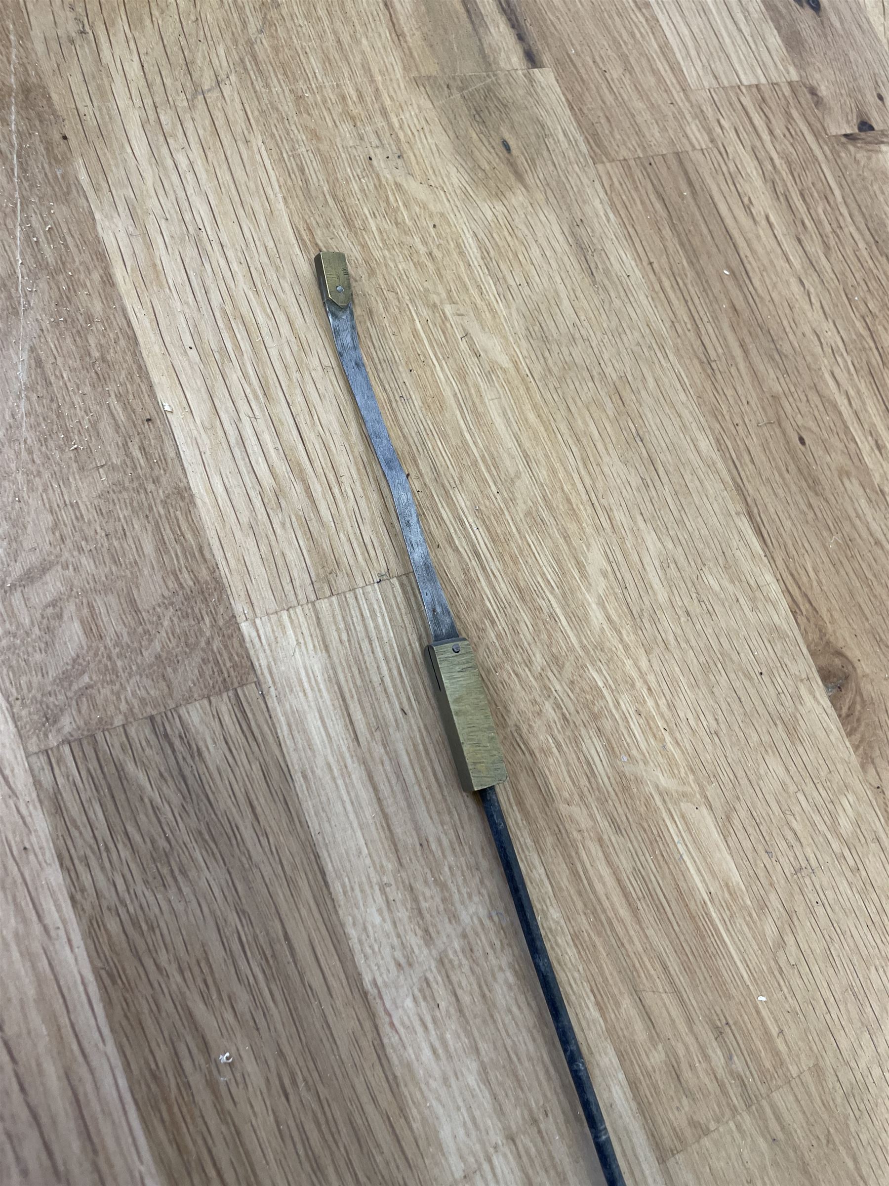 18th century c1760 oak cased George III longcase clock by William Eastwood of Burnley, with a stepped caddy top on a projecting cornice and blind frieze, square glazed door flanked by two turned pillars with gesso capitals, trunk with conforming recessed pillars and a full length wavy topped door, on a square plinth with a raised panel and shaped skirting, 12” square brass dial, 11” chapter ring with Roman numerals and five-minute Arabic's,  