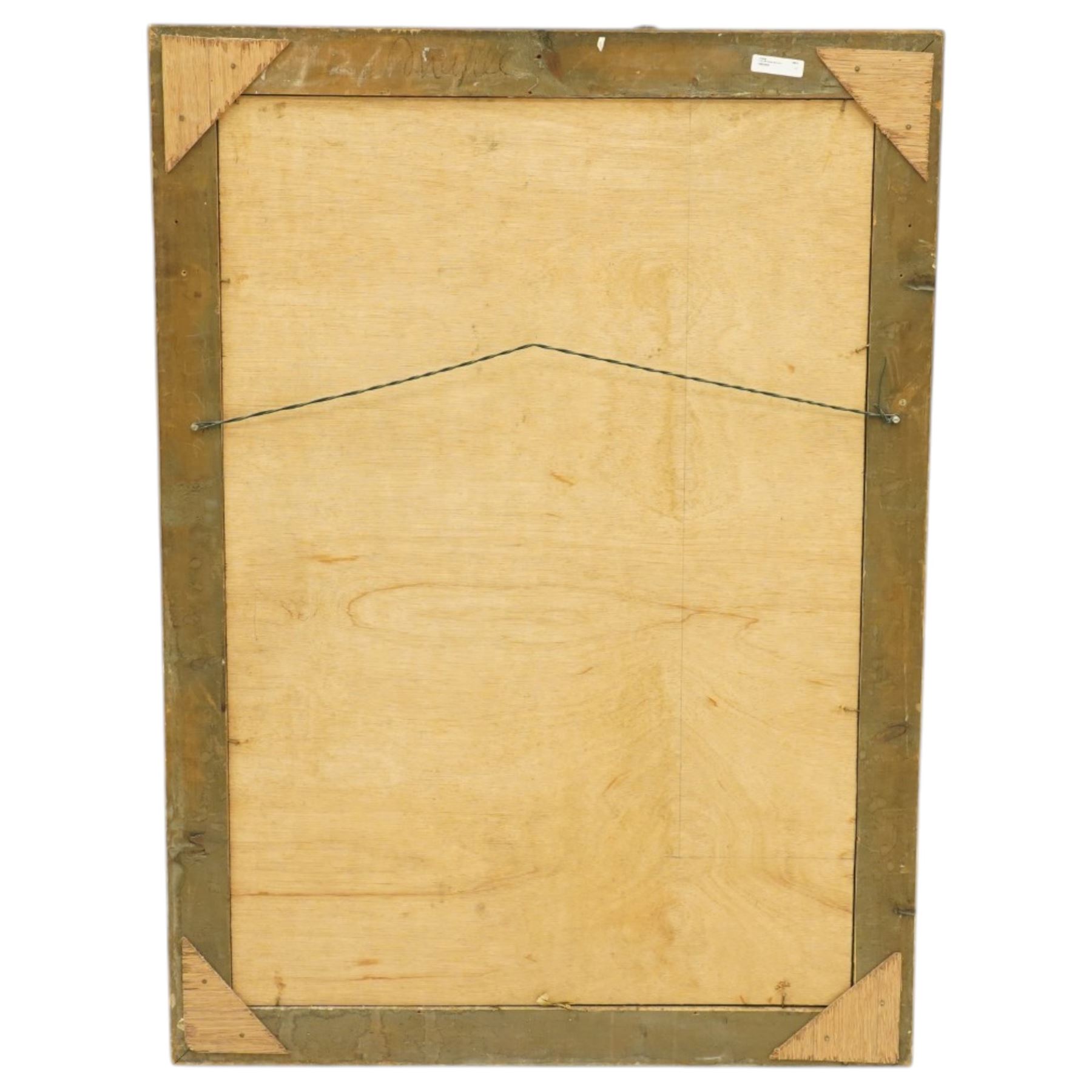 Large Louis XV style gilt framed mirror, the rectangular plate within a pierced and moulded surround decorated with foliate scrolls and flowerheads