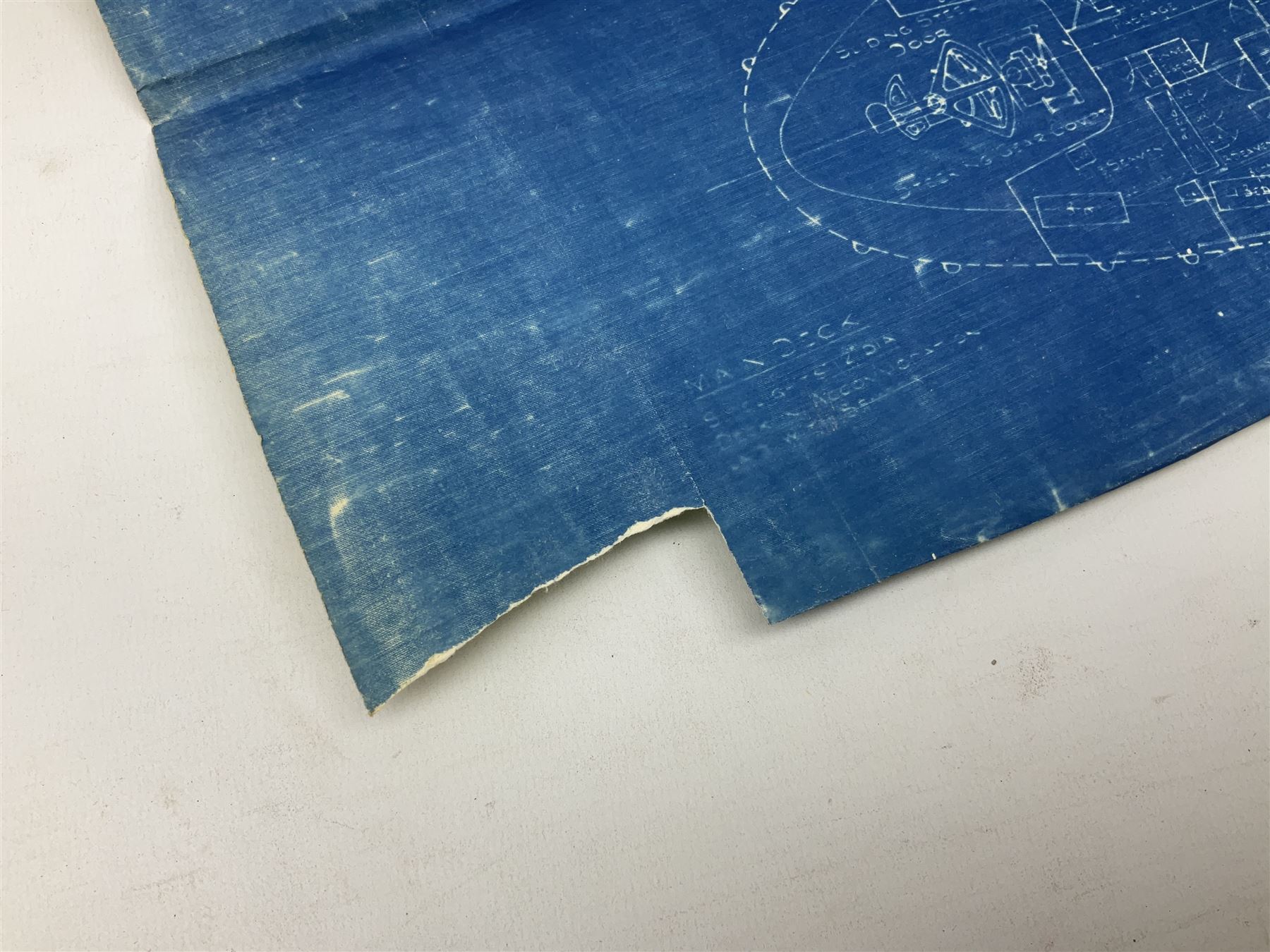 Blue print for the Ellerman's Wilson Line Ltd steam ship 'Carlo', entitled General Arrangement As Fitted' scale 1/8